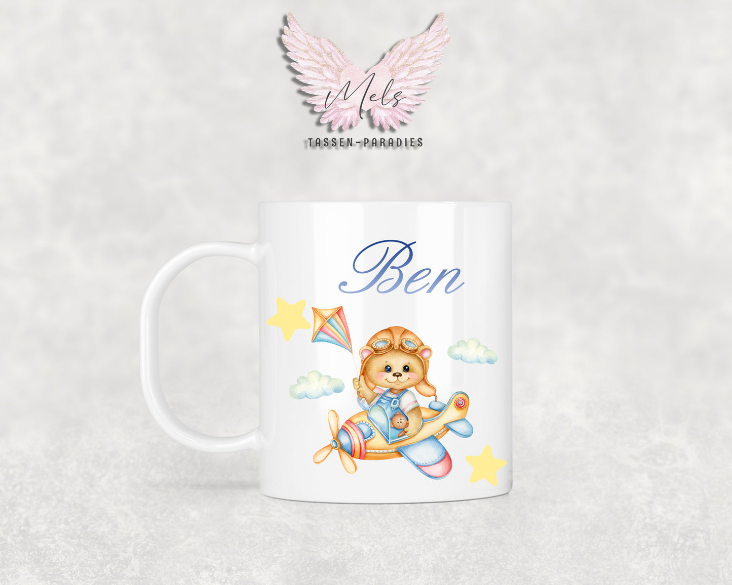 Personalisierte Kinder Tasse Bärchen 1 - mit und ohne Name