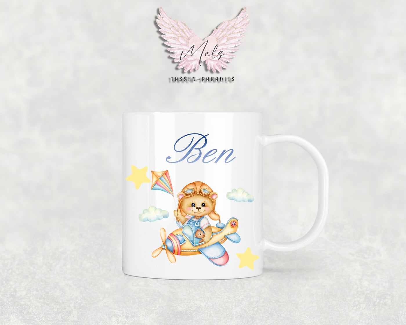 Personalisierte Kinder Tasse Bärchen 1 - mit und ohne Name