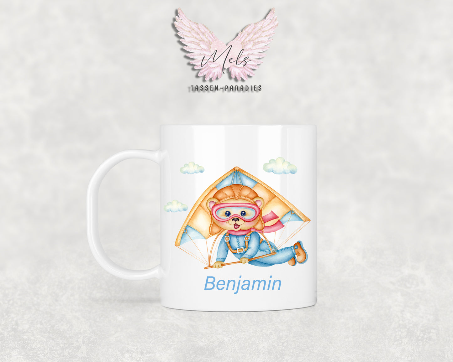 Personalisierte Kinder Tasse Bärchen 10 - mit und ohne Name