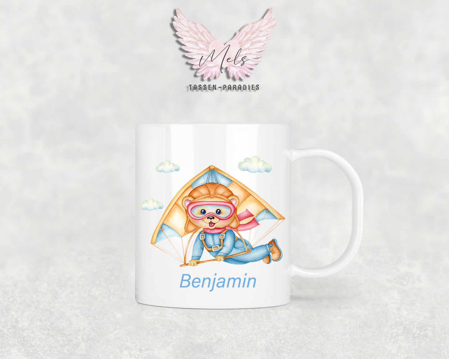 Personalisierte Kinder Tasse Bärchen 10 - mit und ohne Name