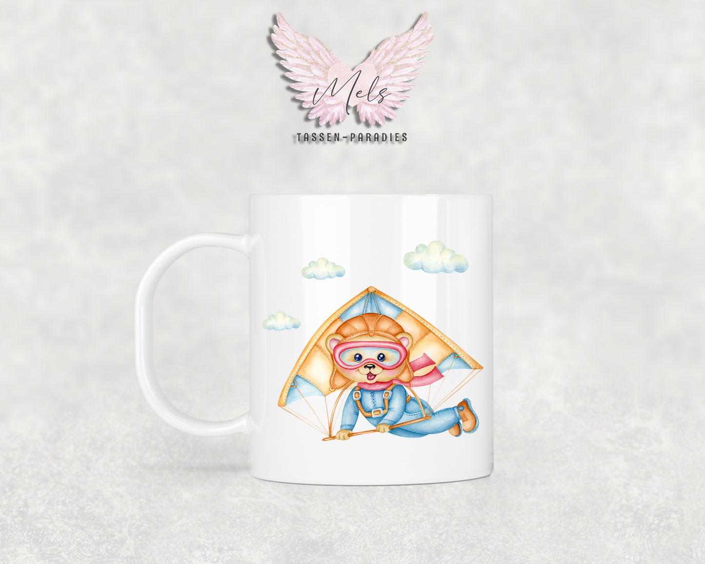 Personalisierte Kinder Tasse Bärchen 10 - mit und ohne Name