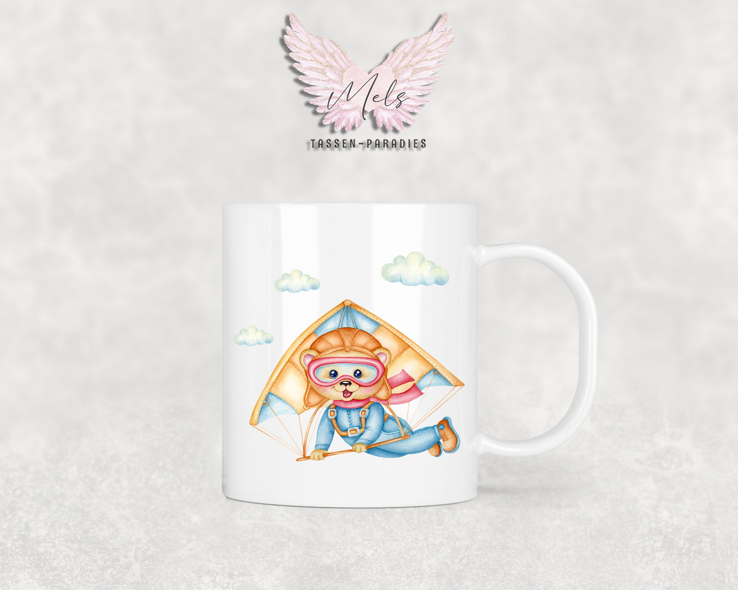 Personalisierte Kinder Tasse Bärchen 10 - mit und ohne Name