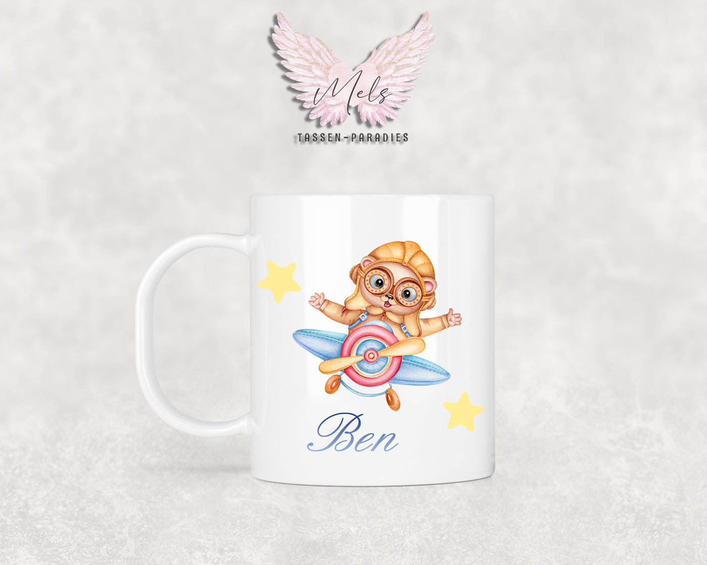 Personalisierte Kinder Tasse Bärchen 2 - mit und ohne Name
