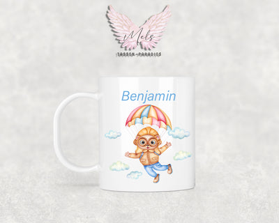 Personalisierte Kinder Tasse Bärchen 8 - mit und ohne Name