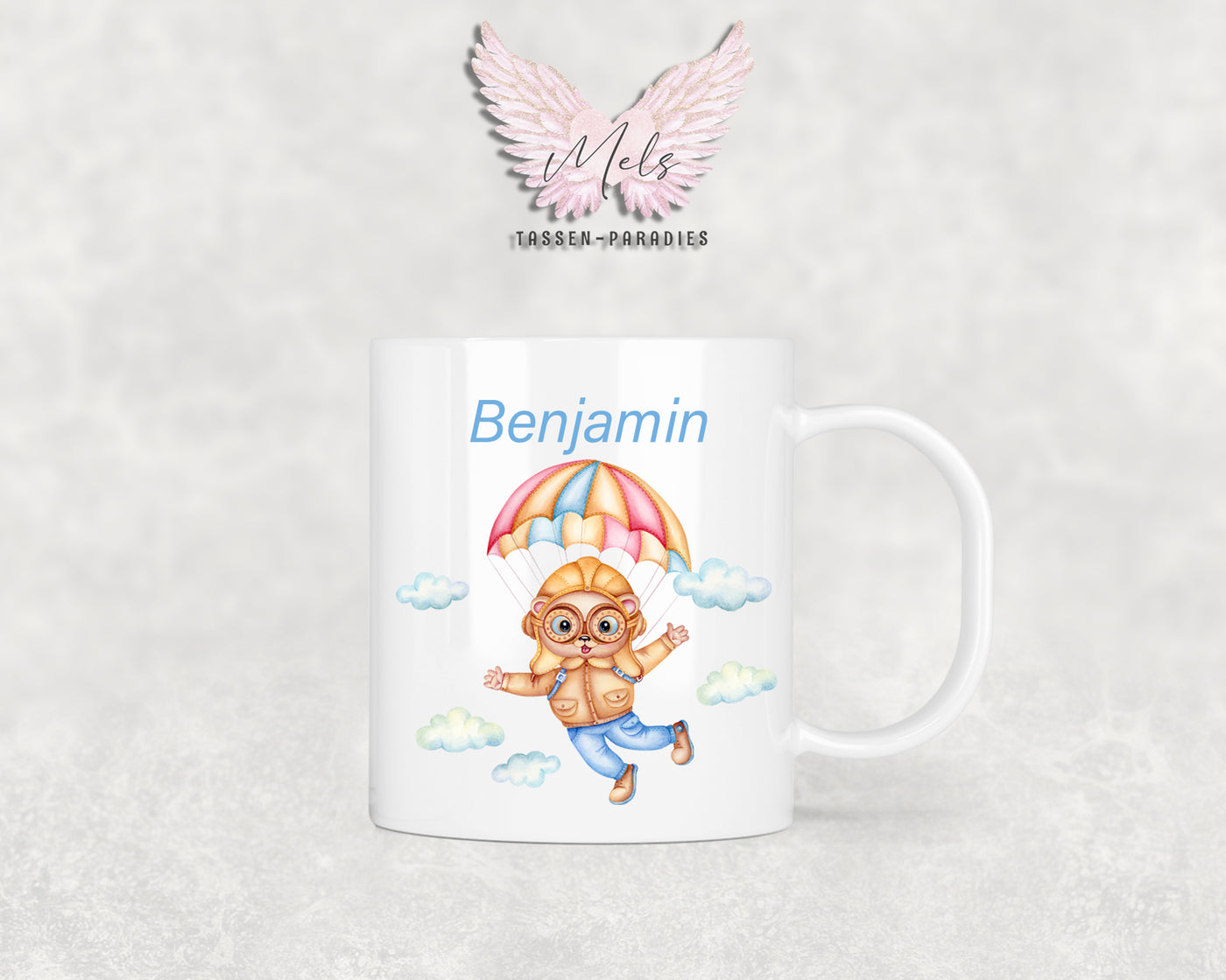 Personalisierte Kinder Tasse Bärchen 8 - mit und ohne Name