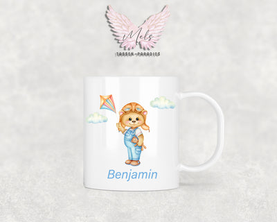 Personalisierte Kinder Tasse Bärchen 9 - mit und ohne Name