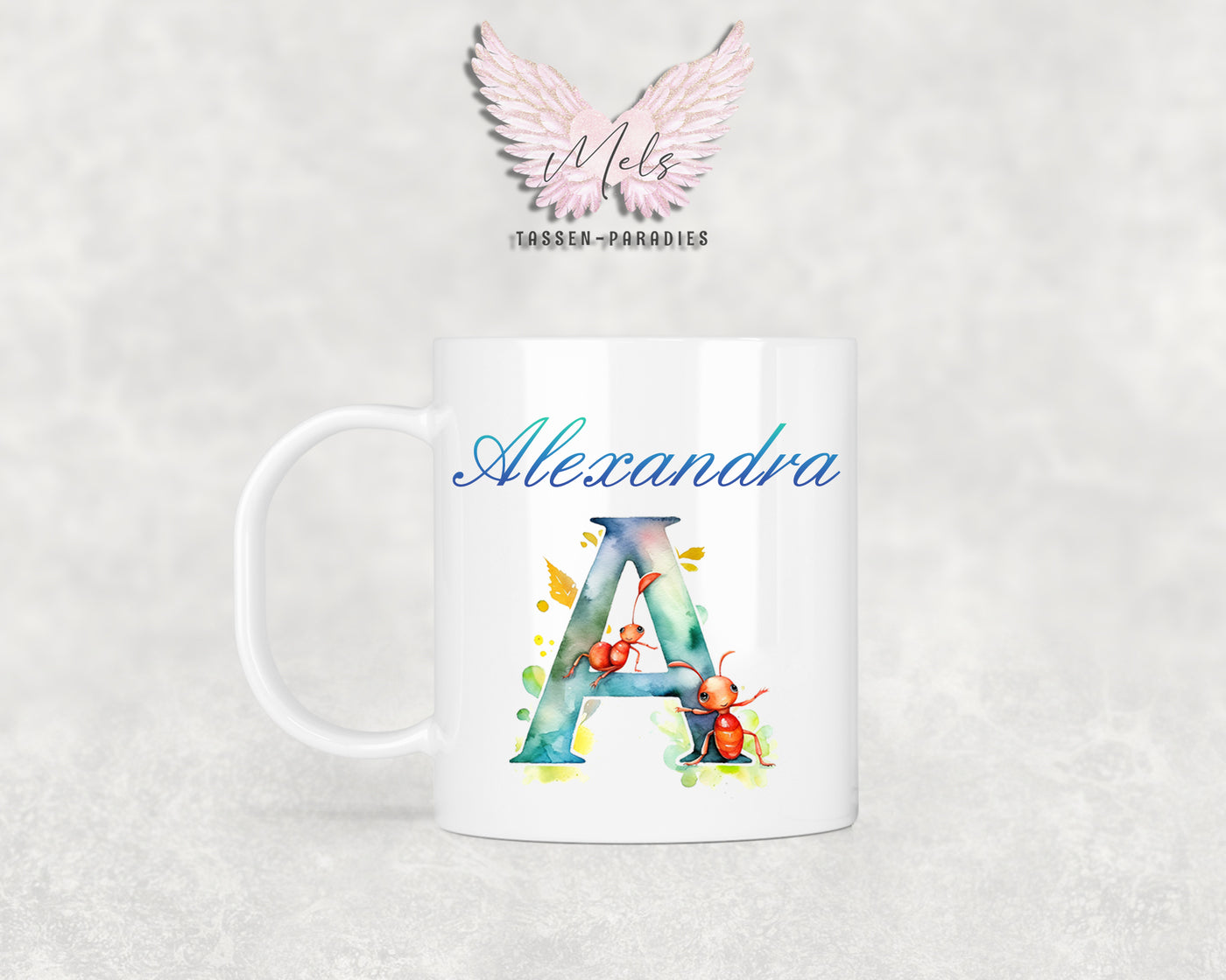 Name A bis Z - Personalisierte Kunststoff-Tasse 320ml