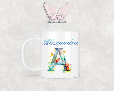 Name A bis Z - Personalisierte Kunststoff-Tasse 320ml