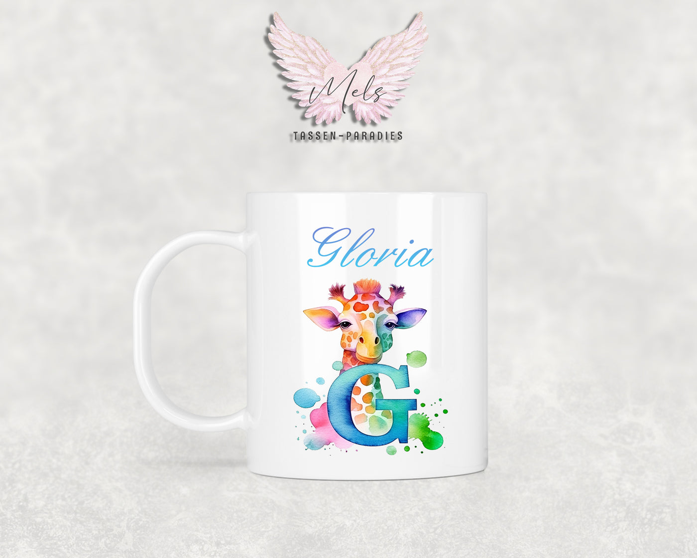 Name A bis Z - Personalisierte Kunststoff-Tasse 320ml