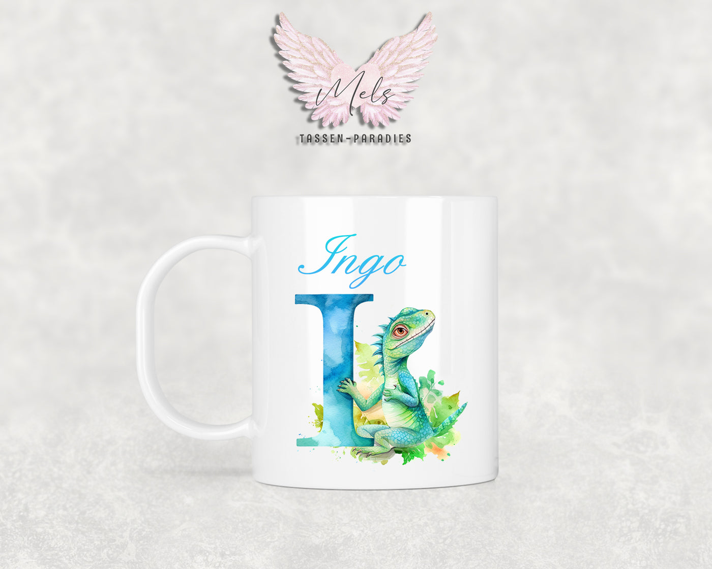 Name A bis Z - Personalisierte Kunststoff-Tasse 320ml