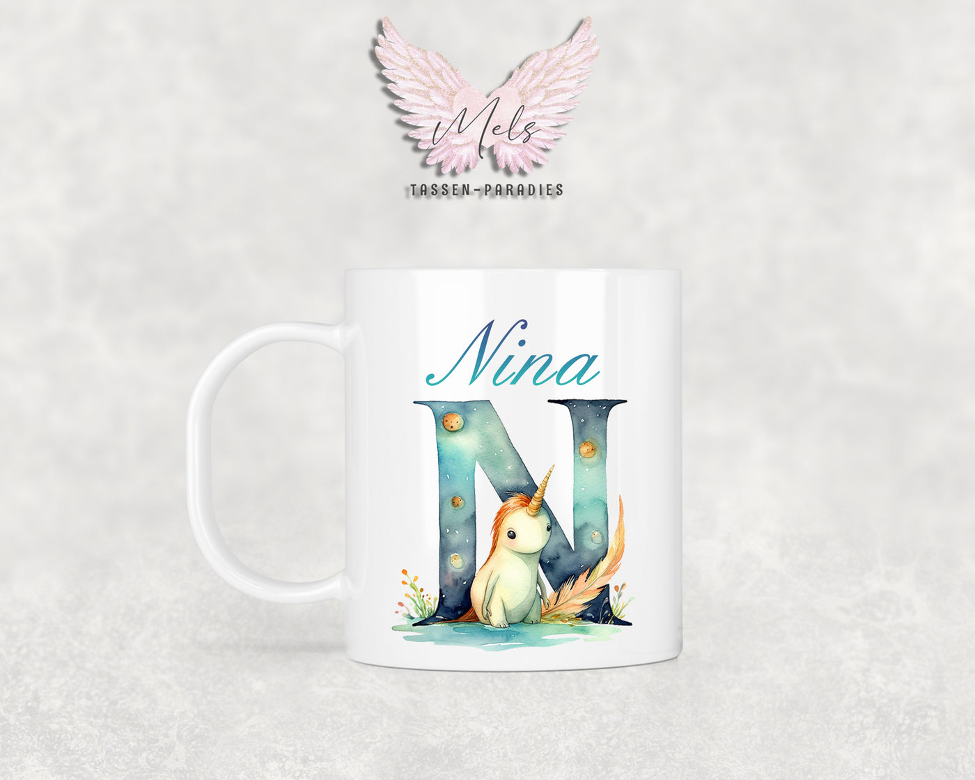 Name A bis Z - Personalisierte Kunststoff-Tasse 320ml