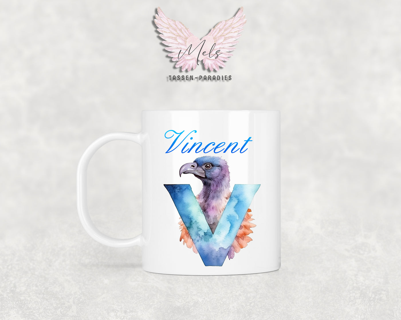 Name A bis Z - Personalisierte Kunststoff-Tasse 320ml