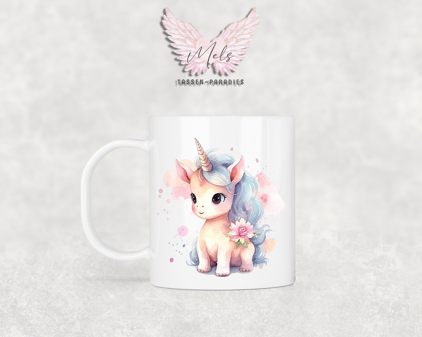 Personalisierte Kinder Tasse Einhorn 1 - mit und ohne Name