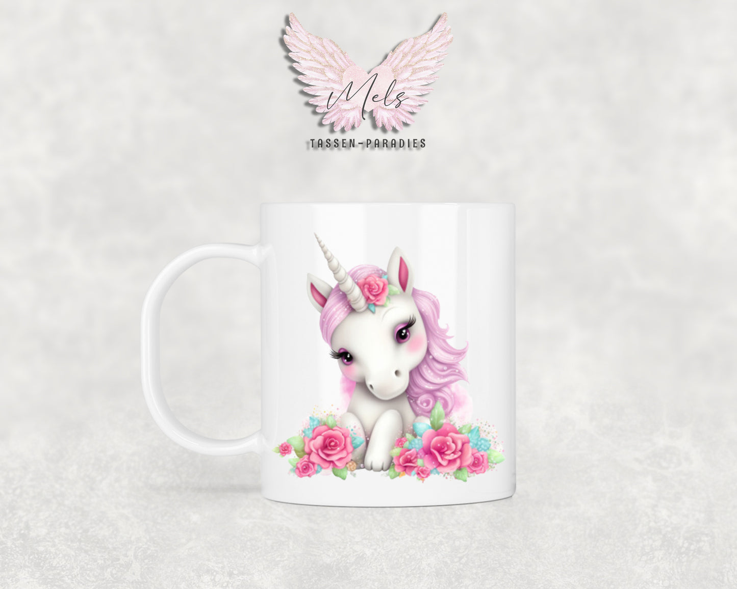 Personalisierte Kinder Tasse Einhorn 10 - mit und ohne Name