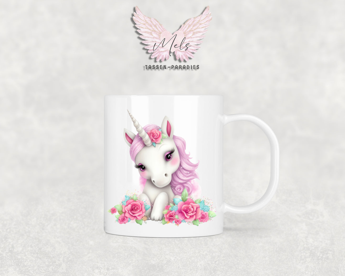 Personalisierte Kinder Tasse Einhorn 10 - mit und ohne Name