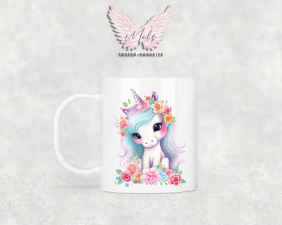 Personalisierte Kinder Tasse Einhorn 11 - mit und ohne Name