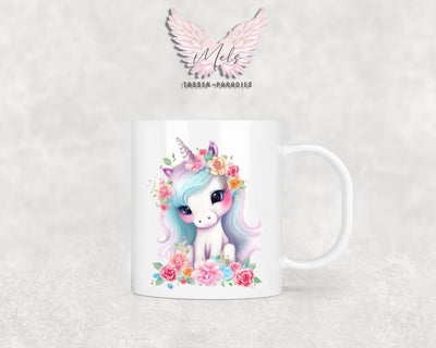 Personalisierte Kinder Tasse Einhorn 11 - mit und ohne Name