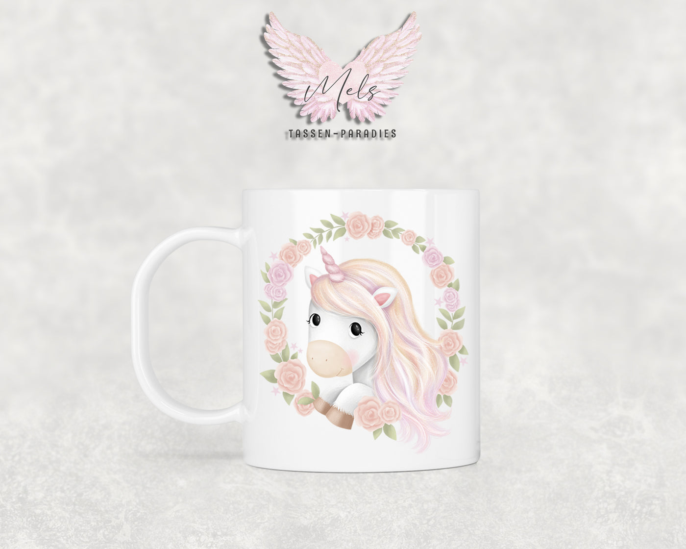 Personalisierte Kinder Tasse Einhorn 12 - mit und ohne Name