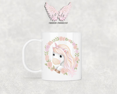 Personalisierte Kinder Tasse Einhorn 12 - mit und ohne Name