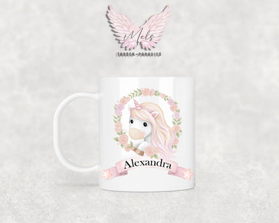 Personalisierte Kinder Tasse Einhorn 12 - mit und ohne Name