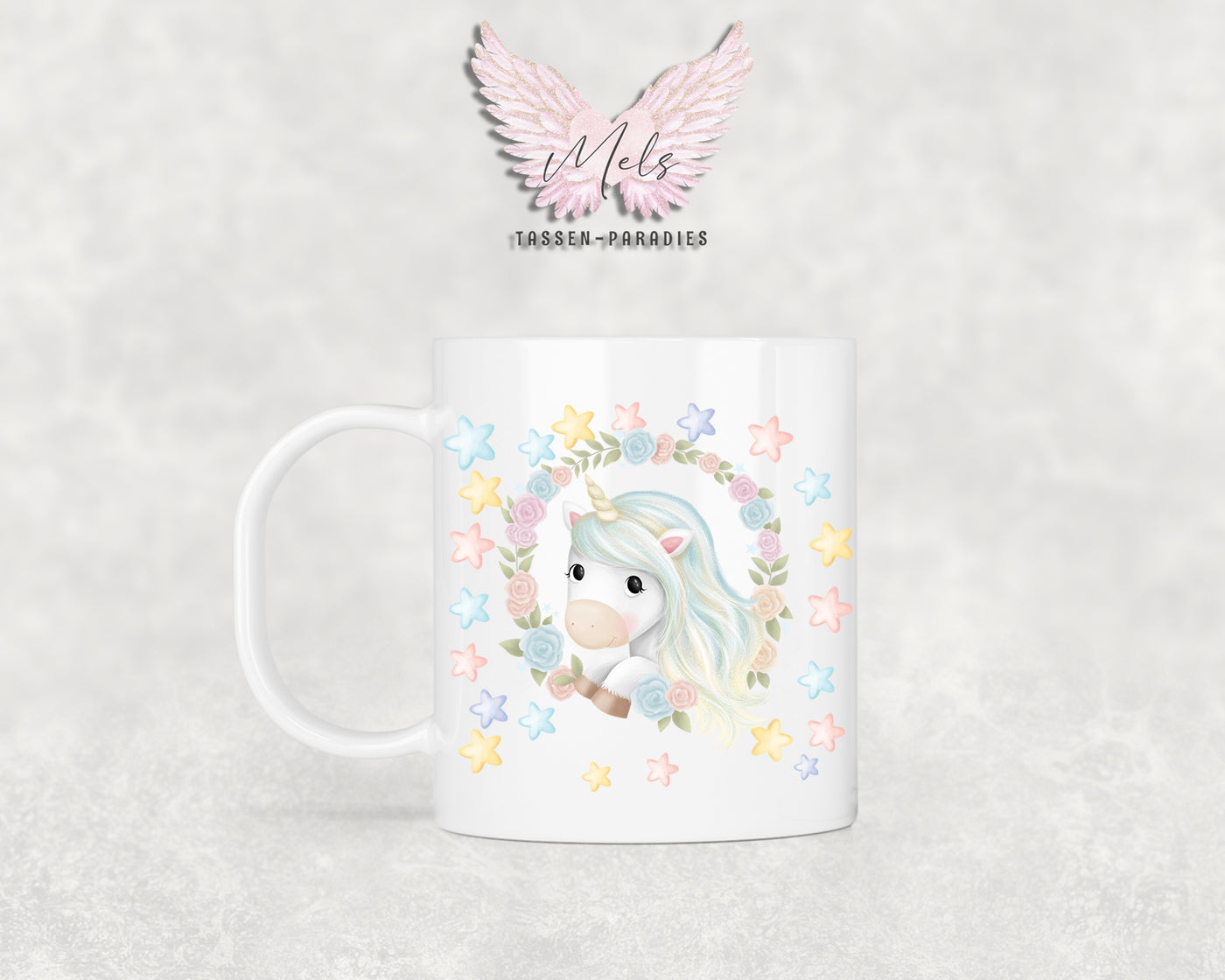 Personalisierte Kinder Tasse Einhorn 13 - mit und ohne Name