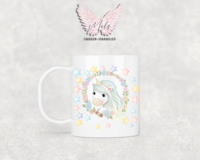 Personalisierte Kinder Tasse Einhorn 13 - mit und ohne Name