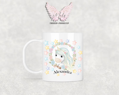 Personalisierte Kinder Tasse Einhorn 13 - mit und ohne Name