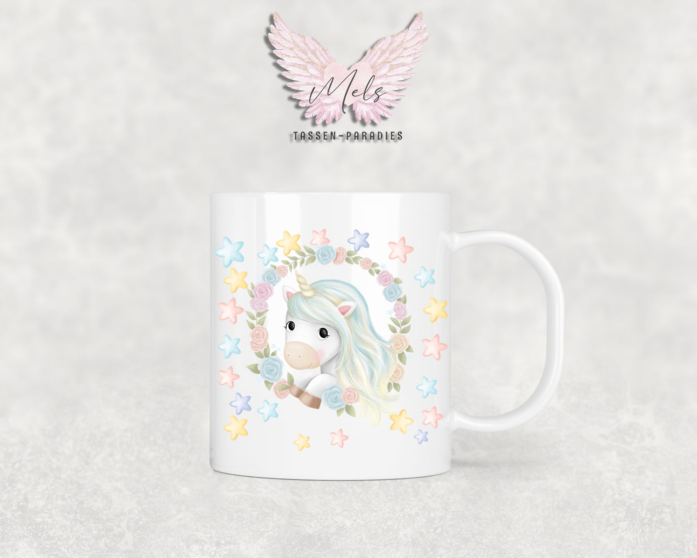 Personalisierte Kinder Tasse Einhorn 13 - mit und ohne Name