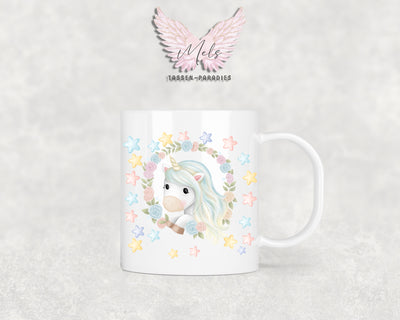 Personalisierte Kinder Tasse Einhorn 13 - mit und ohne Name