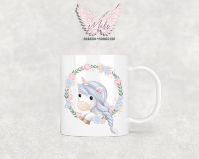 Personalisierte Kinder Tasse Einhorn 14 - mit und ohne Name