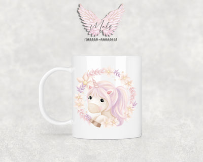 Personalisierte Kinder Tasse Einhorn 15 - mit und ohne Name