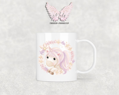 Personalisierte Kinder Tasse Einhorn 15 - mit und ohne Name