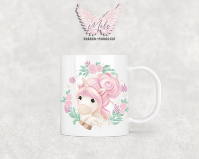 Personalisierte Kinder Tasse Einhorn 16 - mit und ohne Name