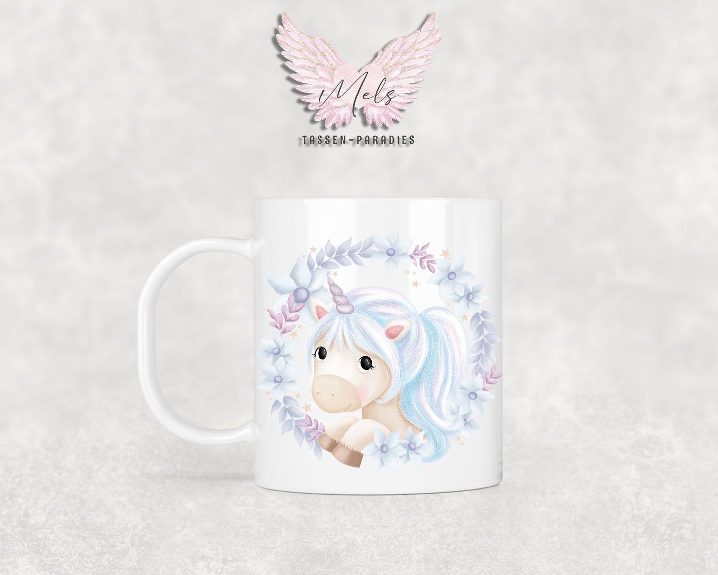 Personalisierte Kinder Tasse Einhorn 17 - mit und ohne Name