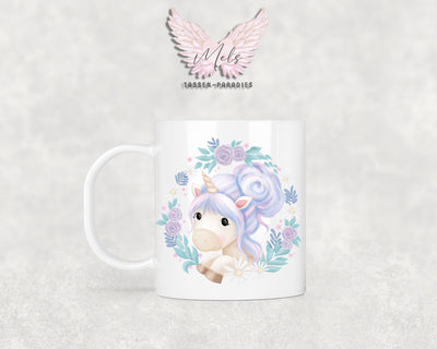 Personalisierte Kinder Tasse Einhorn 18 - mit und ohne Name