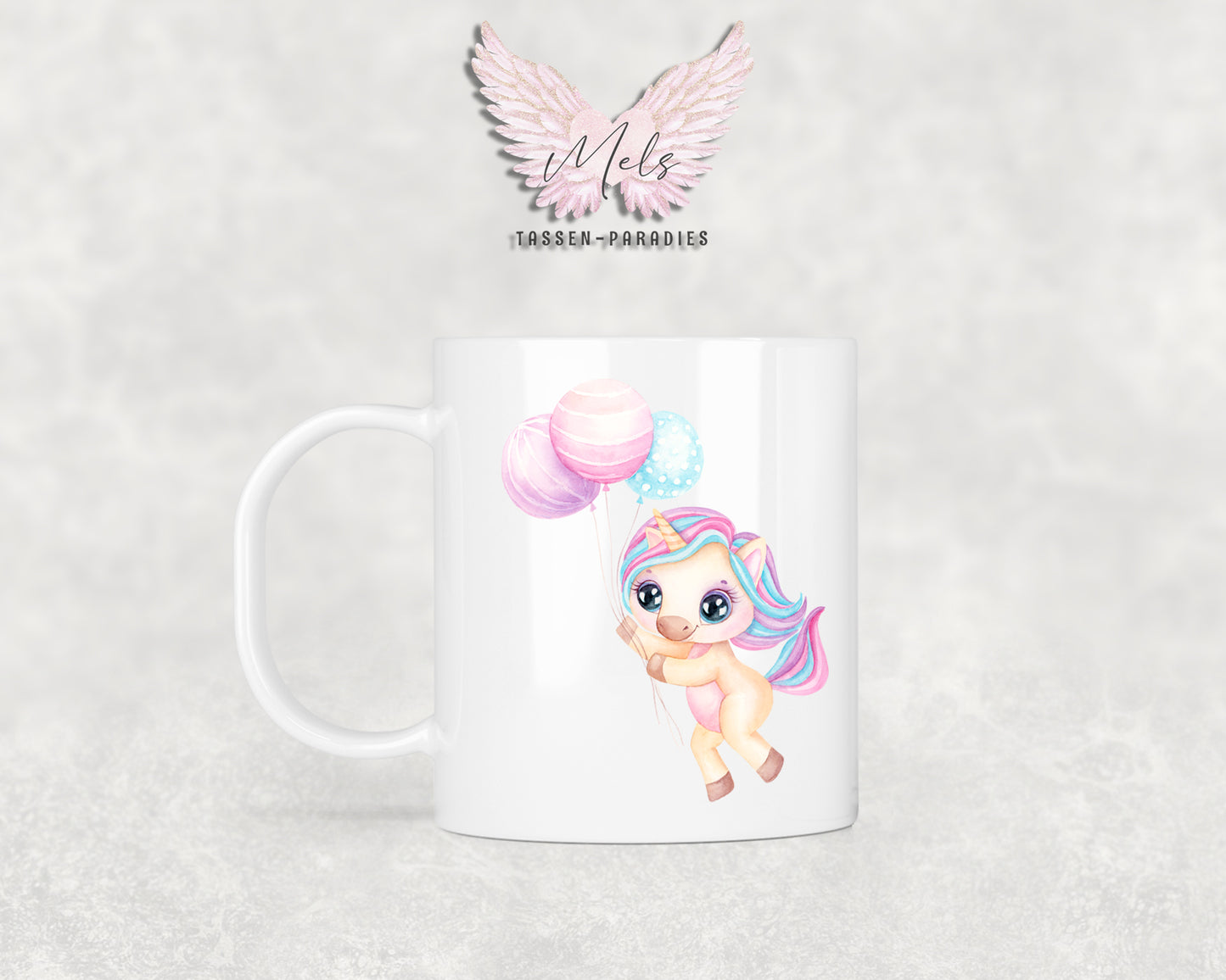 Personalisierte Kinder Tasse Einhorn 19 - mit und ohne Name