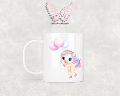Personalisierte Kinder Tasse Einhorn 19 - mit und ohne Name