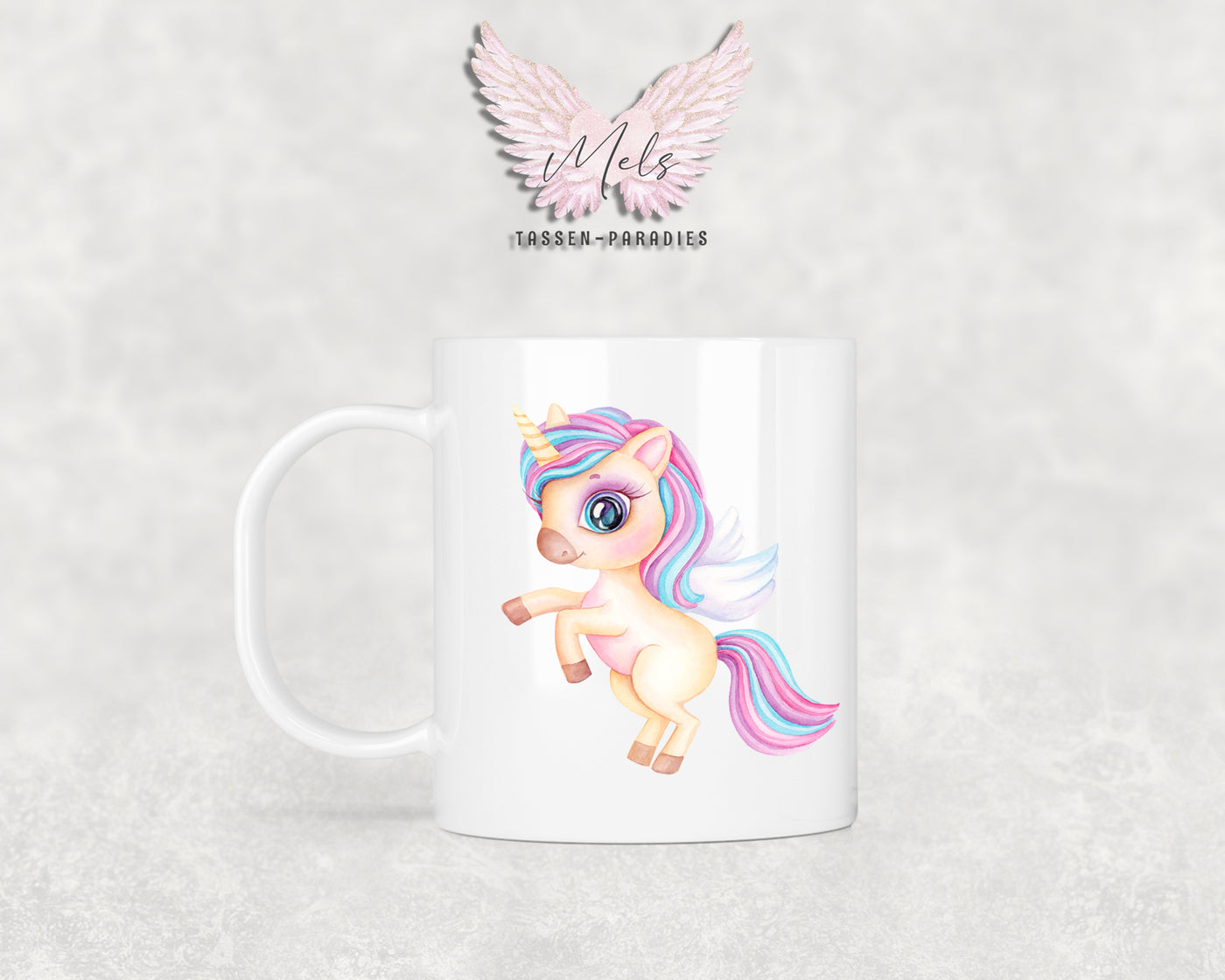 Personalisierte Kinder Tasse Einhorn 20 - mit und ohne Name