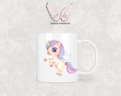 Personalisierte Kinder Tasse Einhorn 20 - mit und ohne Name