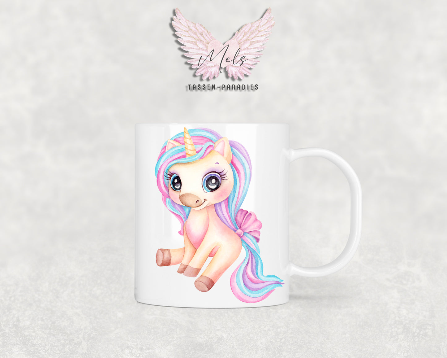 Personalisierte Kinder Tasse Einhorn 21 - mit und ohne Name