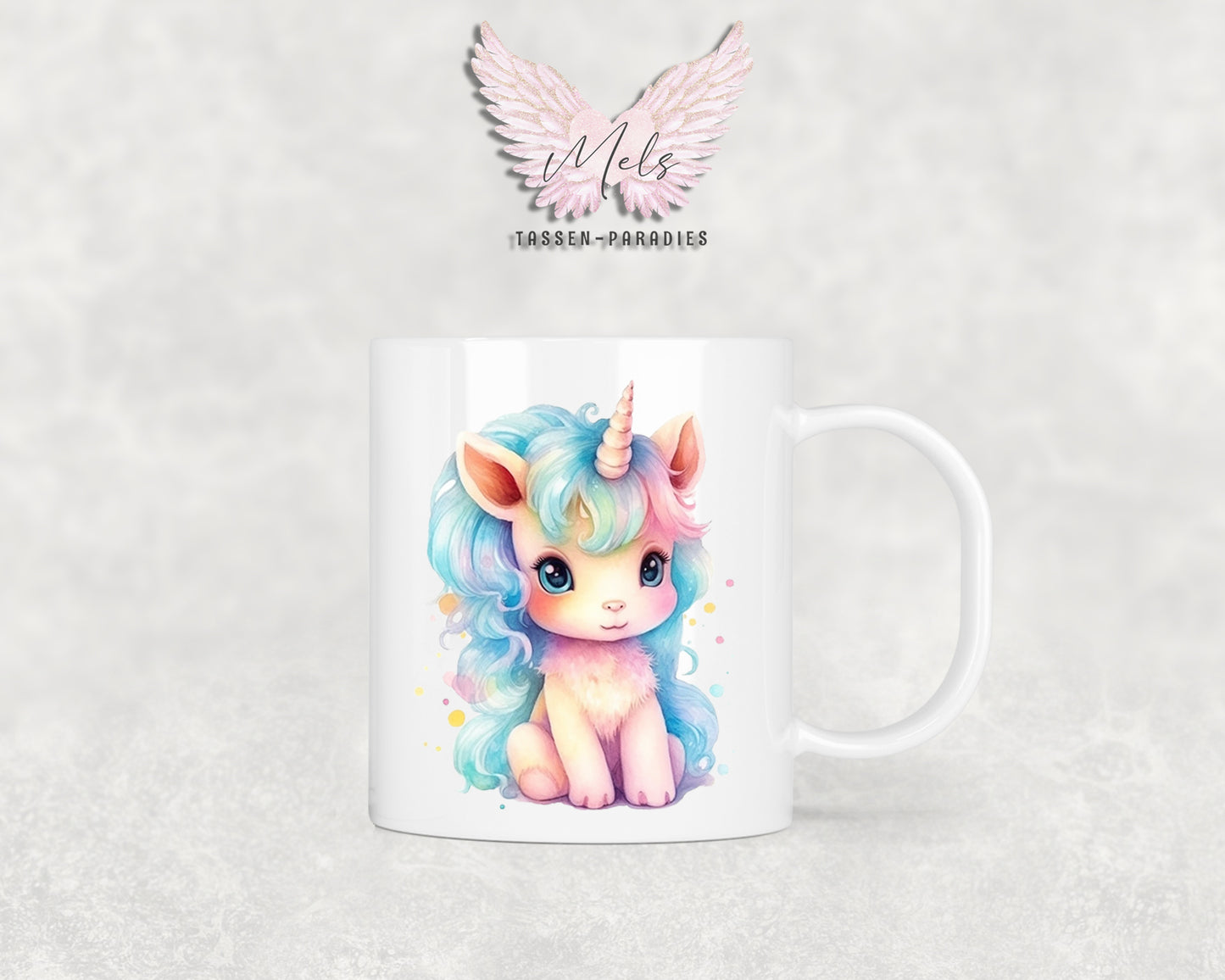 Personalisierte Kinder Tasse Einhorn 3 - mit und ohne Name