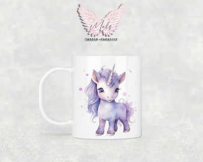 Personalisierte Kinder Tasse Einhorn 4 - mit und ohne Name