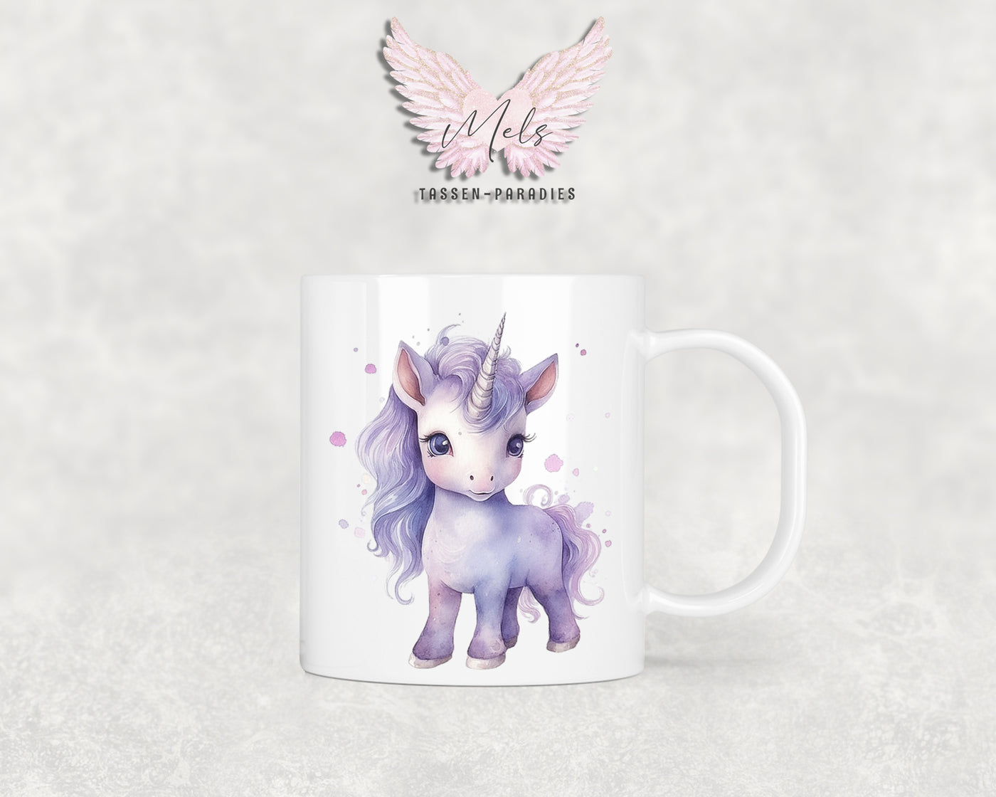 Personalisierte Kinder Tasse Einhorn 4 - mit und ohne Name