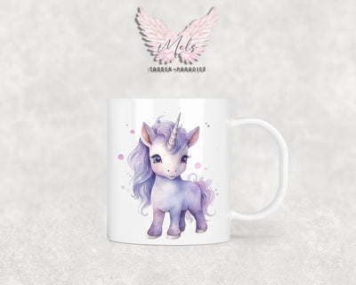 Personalisierte Kinder Tasse Einhorn 4 - mit und ohne Name