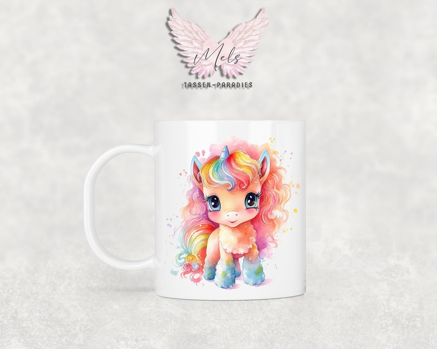 Personalisierte Kinder Tasse Einhorn 6 - mit und ohne Name