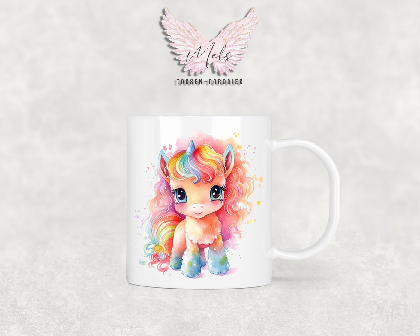 Personalisierte Kinder Tasse Einhorn 6 - mit und ohne Name