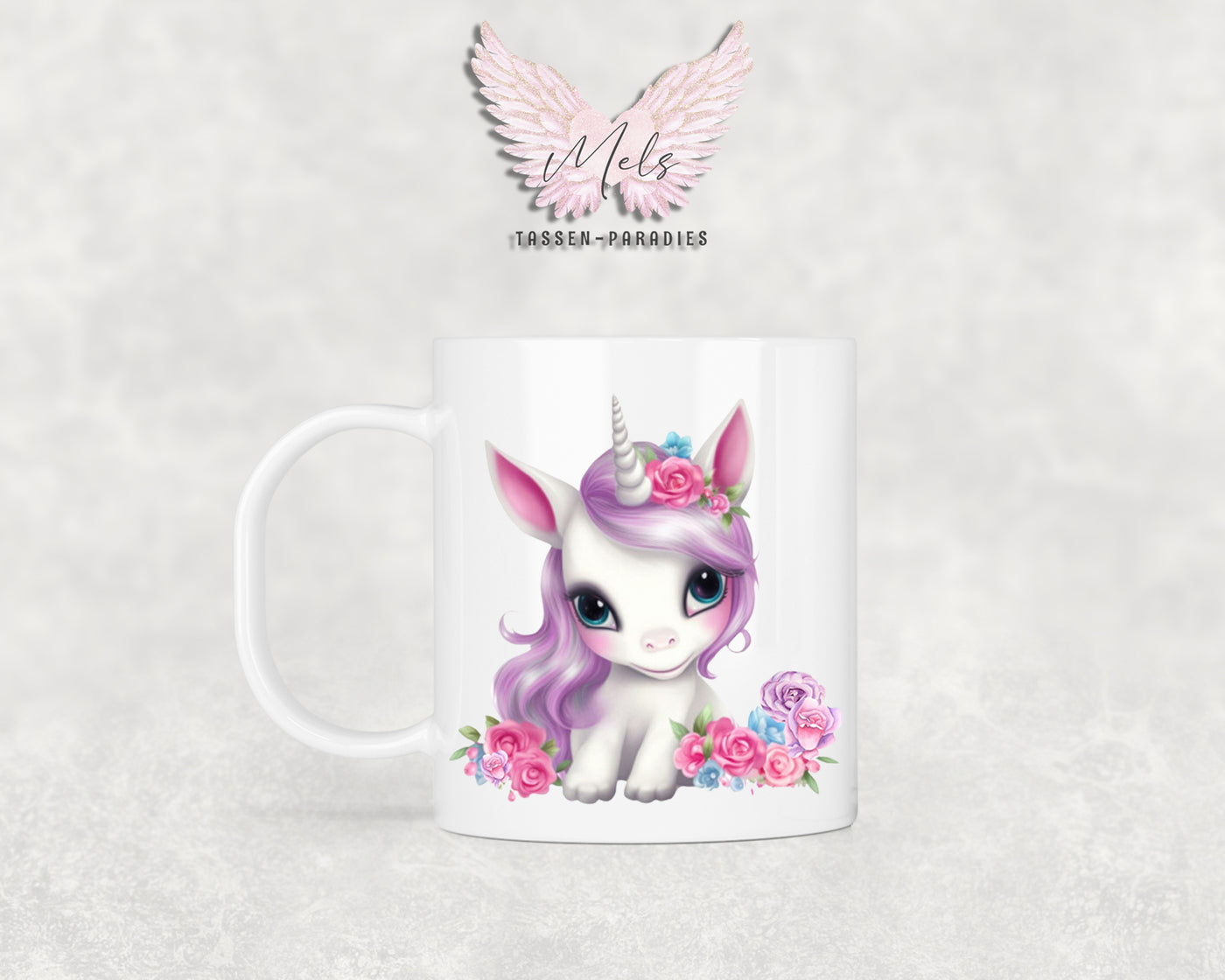 Personalisierte Kinder Tasse Einhorn 7 - mit und ohne Name