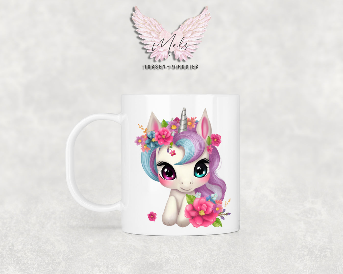 Personalisierte Kinder Tasse Einhorn 9 - mit und ohne Name