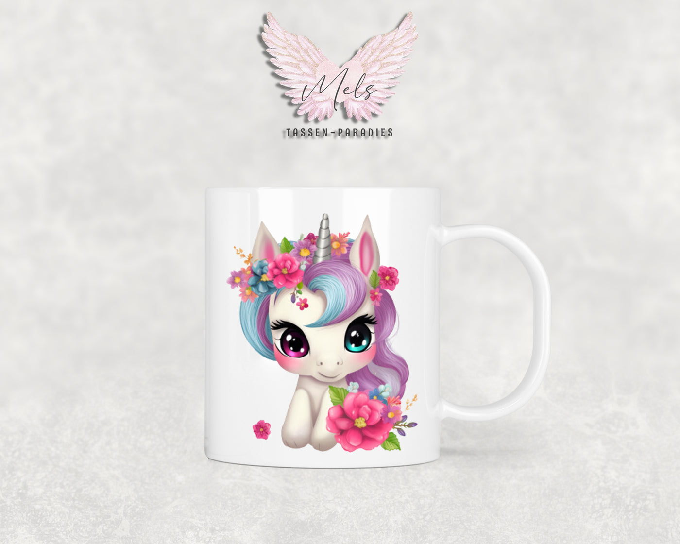 Personalisierte Kinder Tasse Einhorn 9 - mit und ohne Name