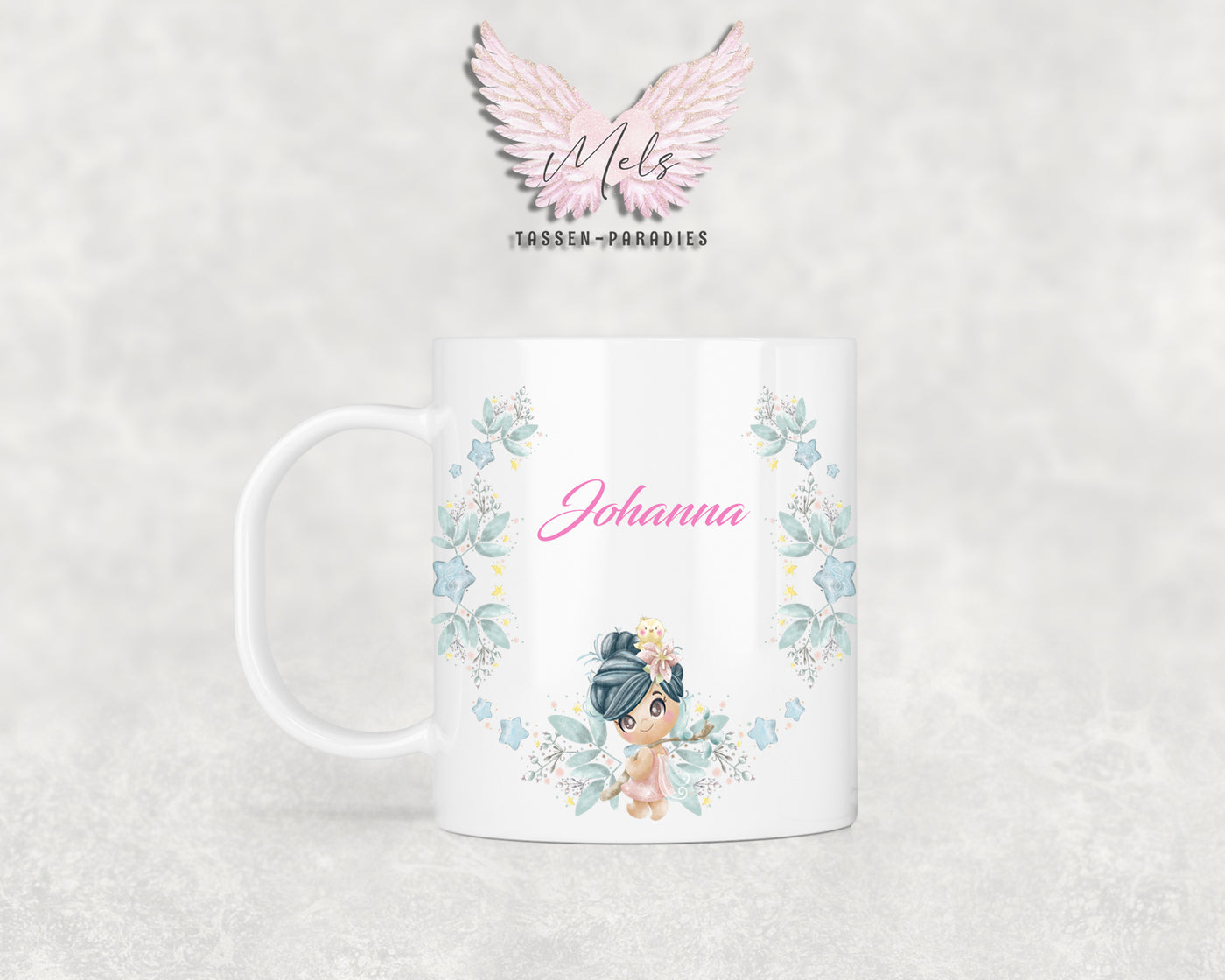 Personalisierte Kinder Tasse Fee 1 - mit Name